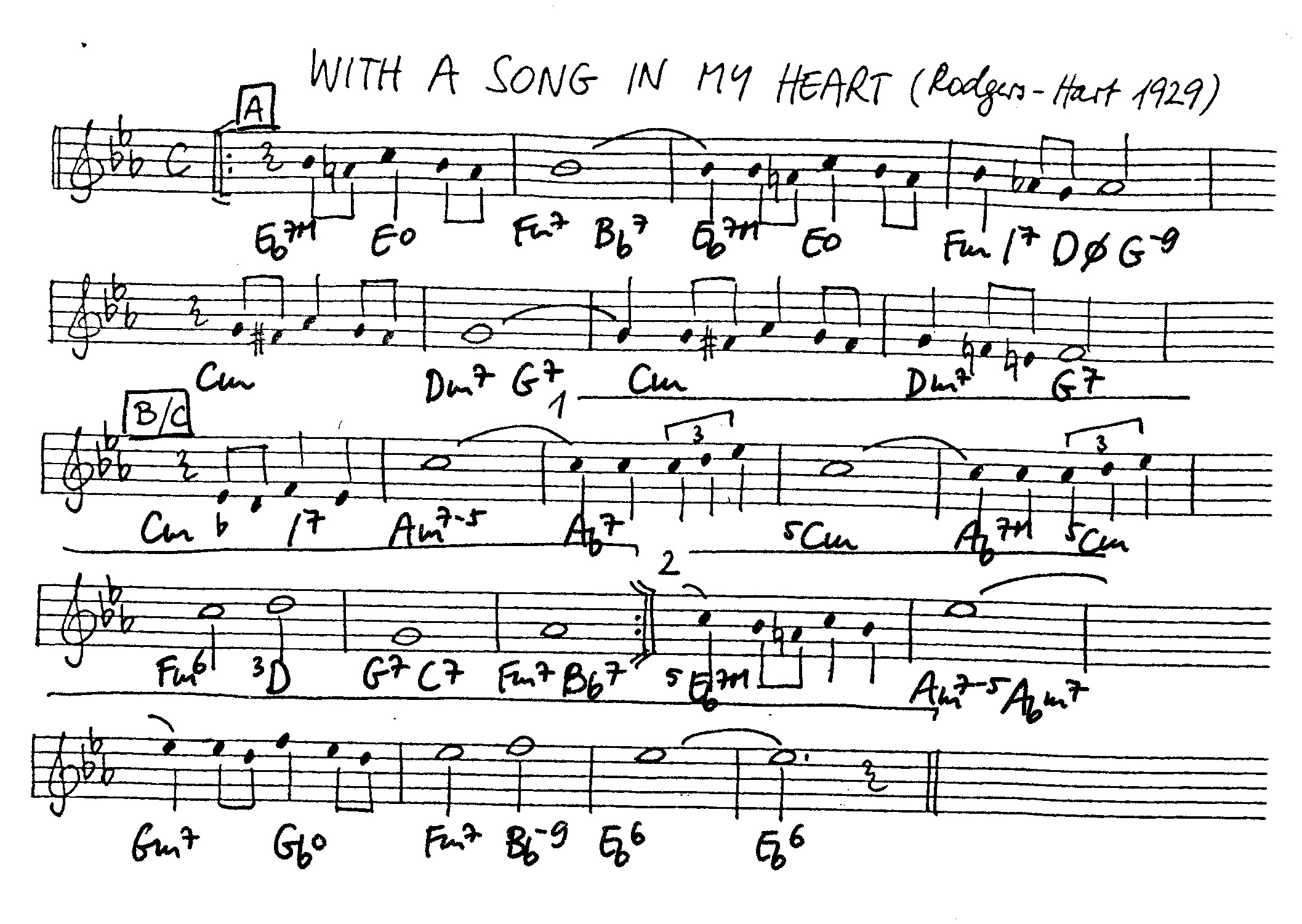 with a song in my heart leadsheet – book us for your next 20s or gatsby event